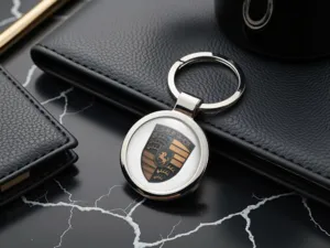 Porsche Porte-clés Femme Look Minimaliste Inox